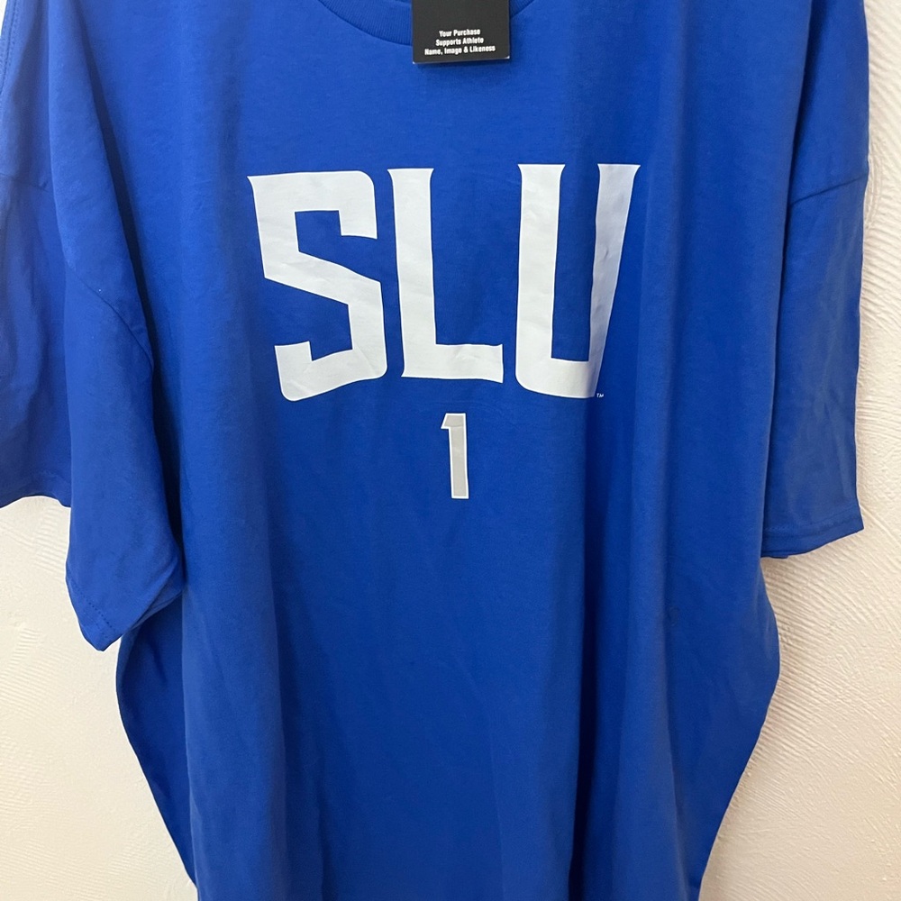 SLU st. Louis University Blue Short Sleeve Men's Tee